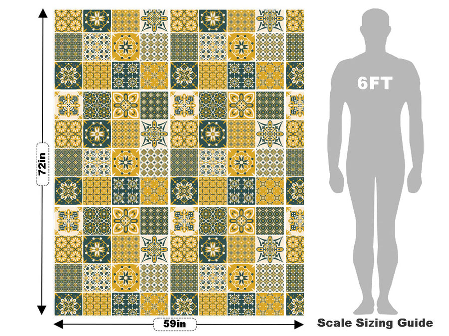 Goldenrod Tile Vehicle Wrap Scale~Rwraps Series 914 Goldenrod Tile Measurements~2