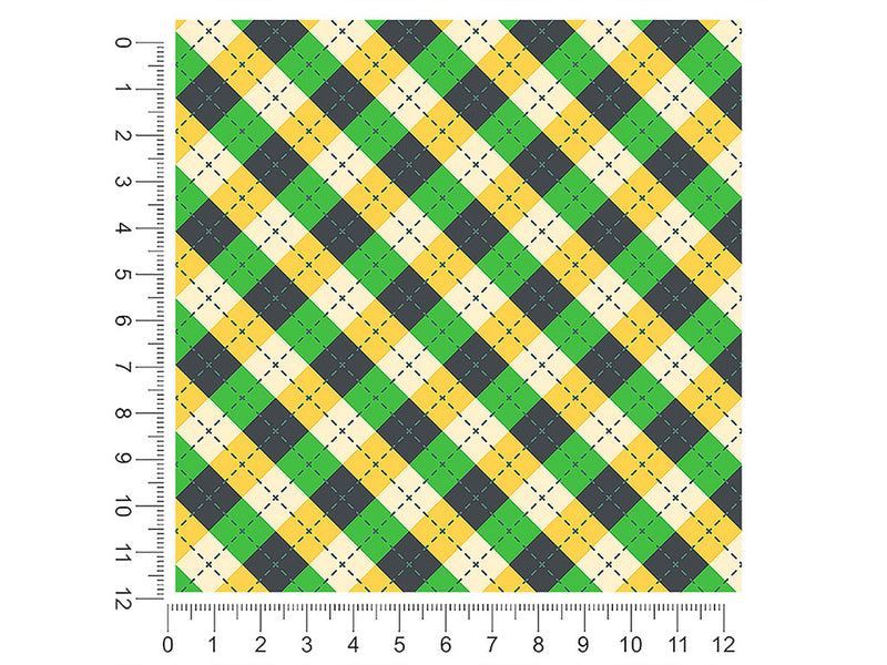 golfing camo argyle 1ft x 1ft Craft Sheets