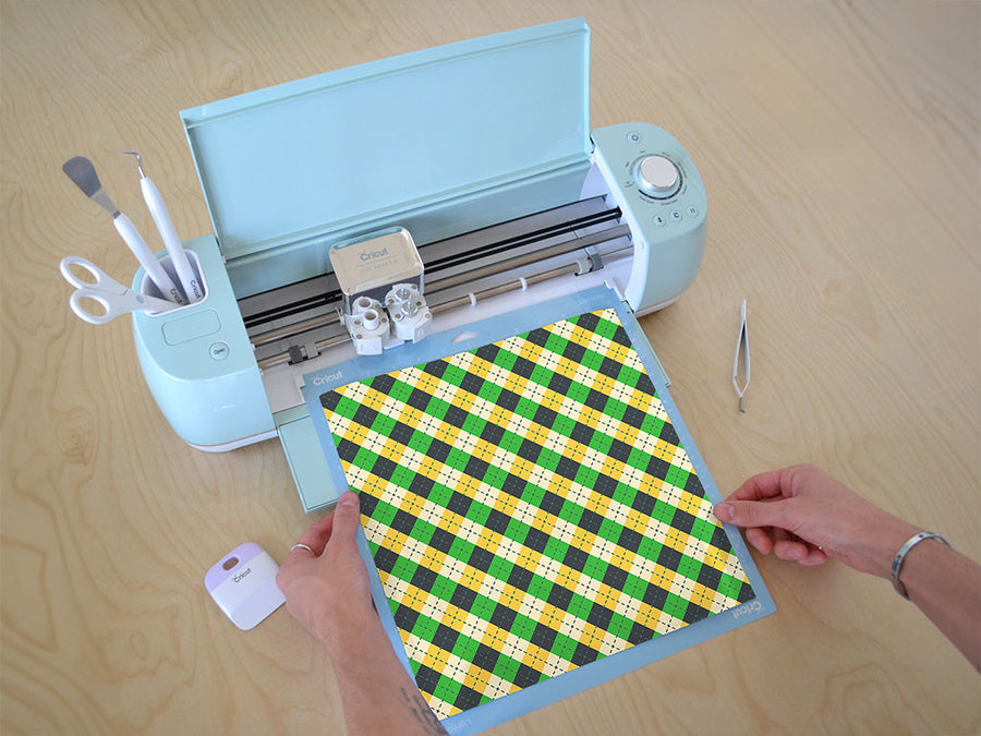 golfing camo argyle Cricut Compatible Vinyl