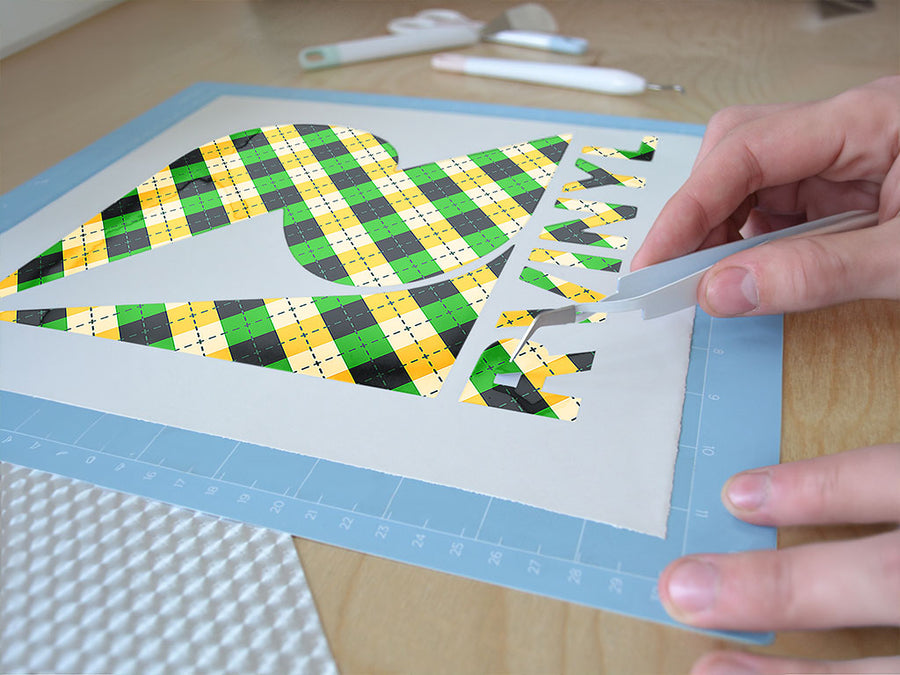 golfing camo argyle Easy Weed Craft Vinyl