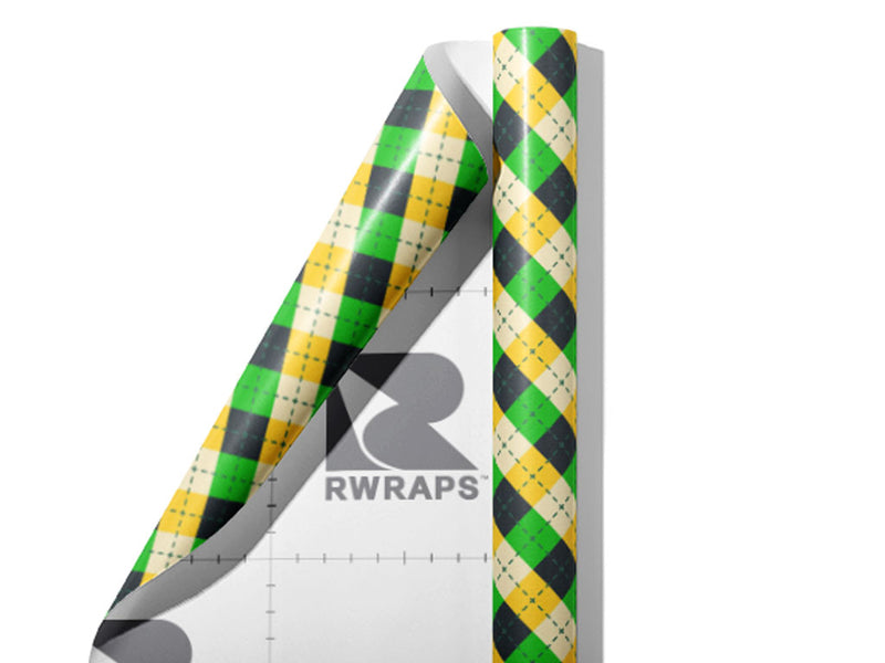 Golfing Camo Argyle Wrap Film Sheets~Rwraps Series 914 Golfing Camo Argyle Scrolled Sheet~3
