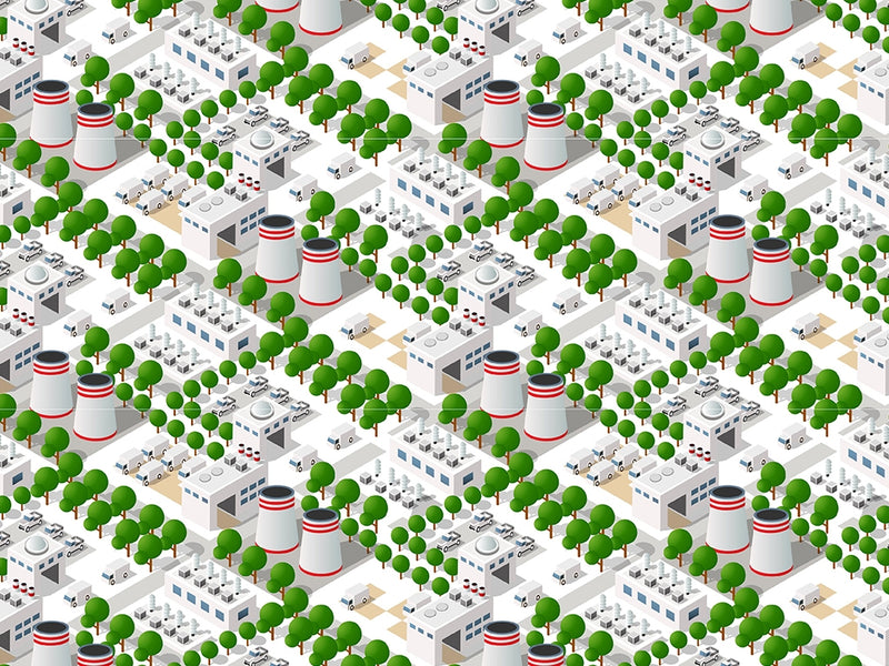 Gone Nuclear Cityscape Vinyl Wrap Pattern~Rwraps Series 914 Digitally Printed Vinyl Wrap~0