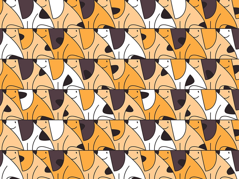 Good Dog Mosaic Vinyl Wrap Pattern~Rwraps Series 914 Digitally Printed Vinyl Wrap~0