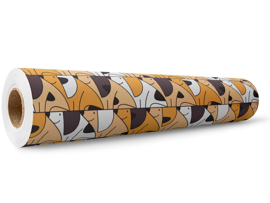 Good Dog Mosaic Wrap Film Wholesale Roll~Rwraps Series 914 Digitally Printed Vinyl Roll~5