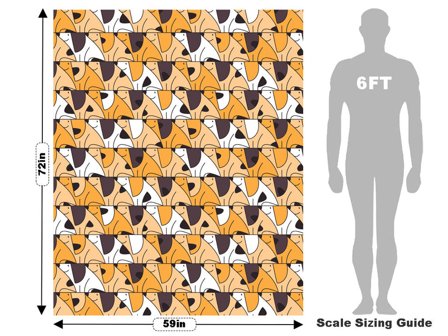 Good Dog Mosaic Vehicle Wrap Scale~Rwraps Series 914 Good Dog Mosaic Measurements~1