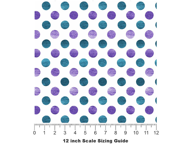 Good Evening Polka Dot Vinyl Film Pattern Size 12 inch Scale~Rwraps Good Evening Polka Dot Sizing Chart~2