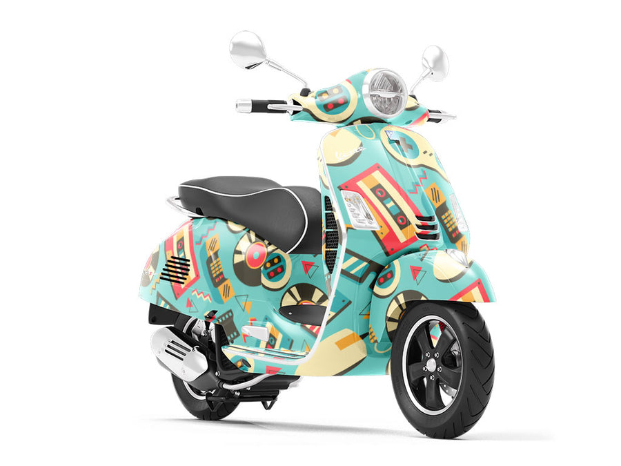 Goodbye 80s Retro Vespa Scooter Wrap Film