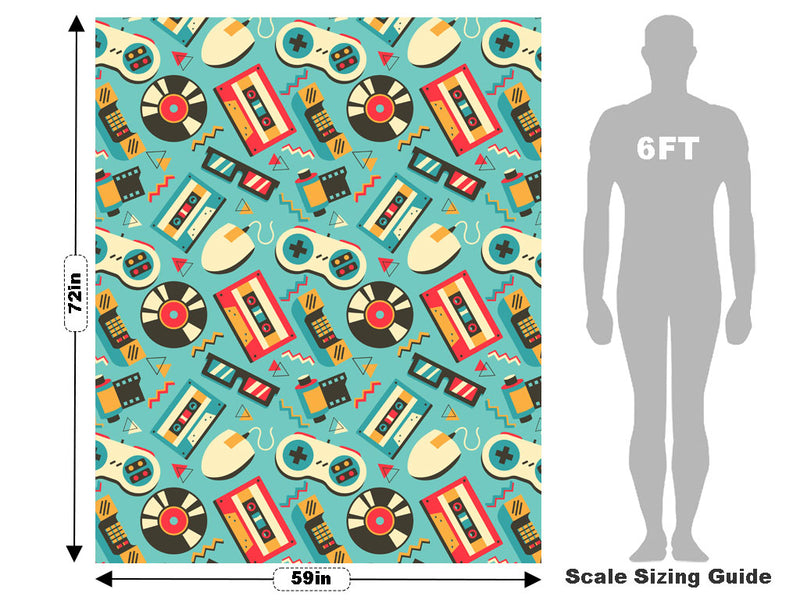 Goodbye 80s Retro Vehicle Wrap Scale~Rwraps Series 914 Goodbye 80s Retro Measurements~1