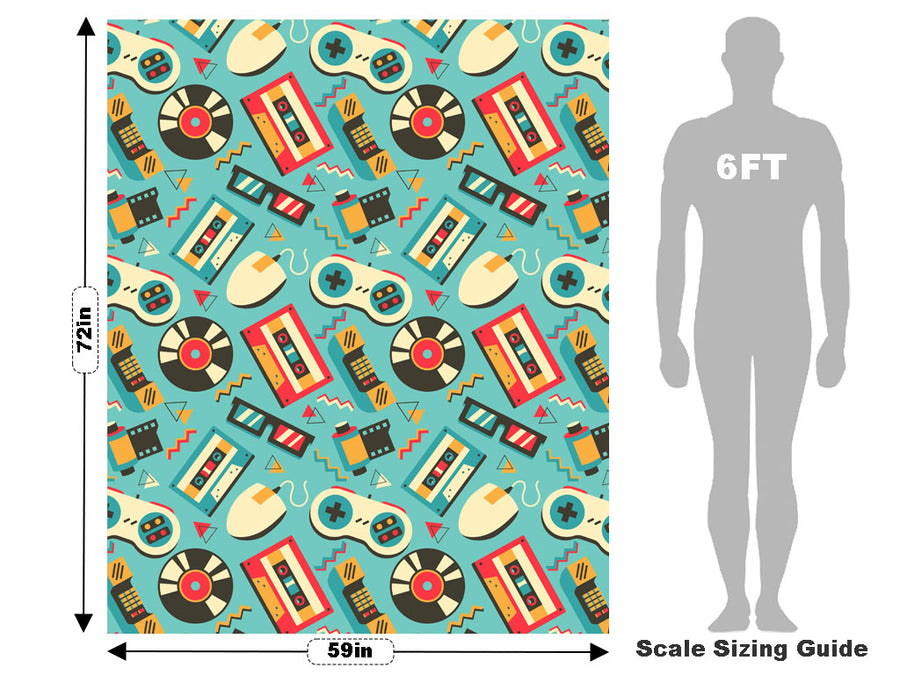 Goodbye 80s Retro Vehicle Wrap Scale~Rwraps Series 914 Goodbye 80s Retro Measurements~1