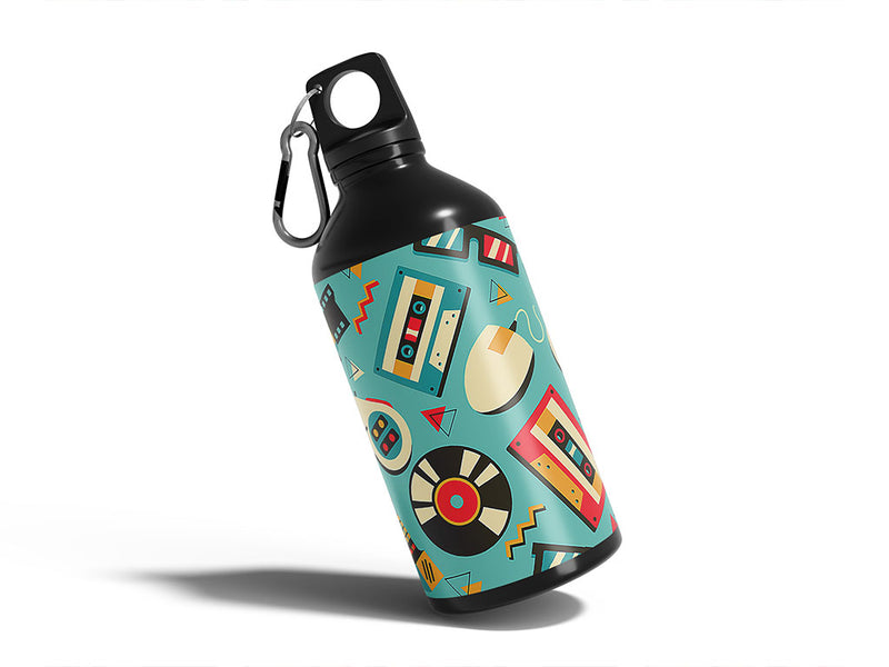 goodbye 90s retro Water Bottle DIY Stickers