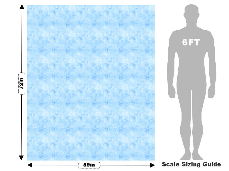 Goodbye Blue Watercolor Vehicle Wrap Scale~Rwraps Series 914 Goodbye Blue Watercolor Measurements~1