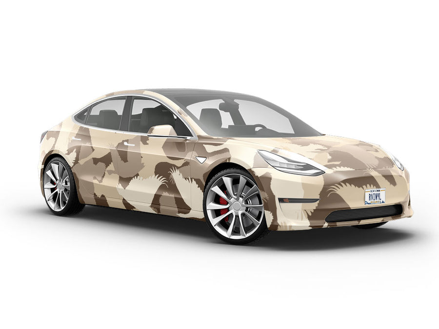 Goose Silhouette Camouflage Vehicle Vinyl Wrap