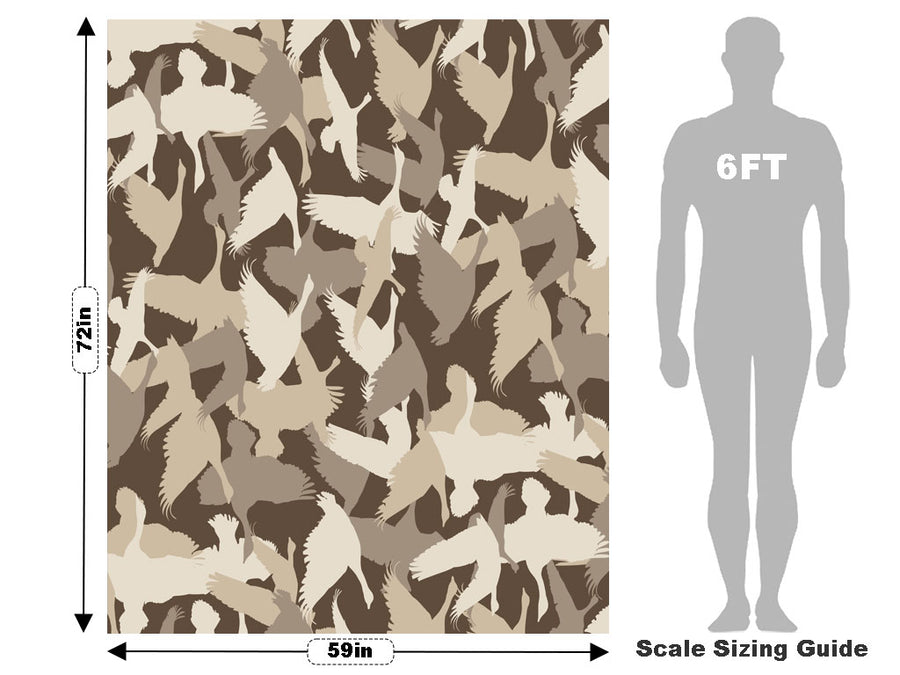 Goose Silhouette Camouflage Vehicle Wrap Scale~Rwraps Series 914 Goose Silhouette Camouflage Measurements~1
