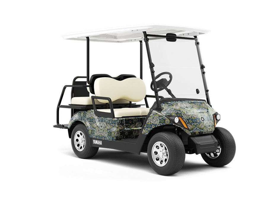 Gotham Nightmare Mosaic Wrapped Golf Cart