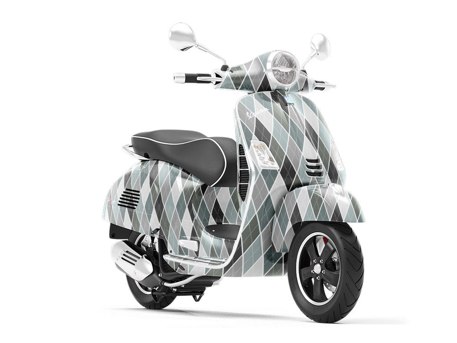 Gothic Charm Argyle Vespa Scooter Wrap Film