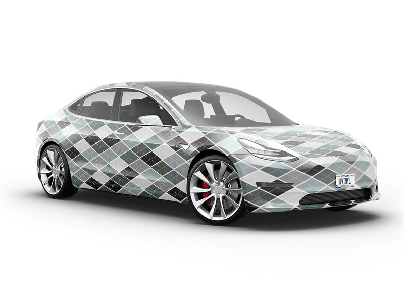 Gothic Charm Argyle Vehicle Vinyl Wrap