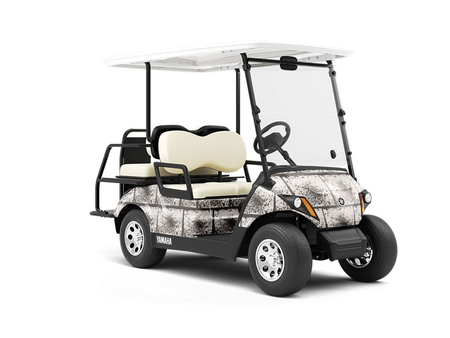 Gothic Brick Wrapped Golf Cart