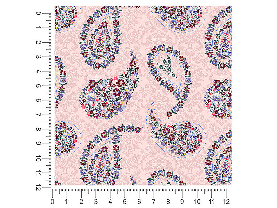 gracious flowers paisley 1ft x 1ft Craft Sheets