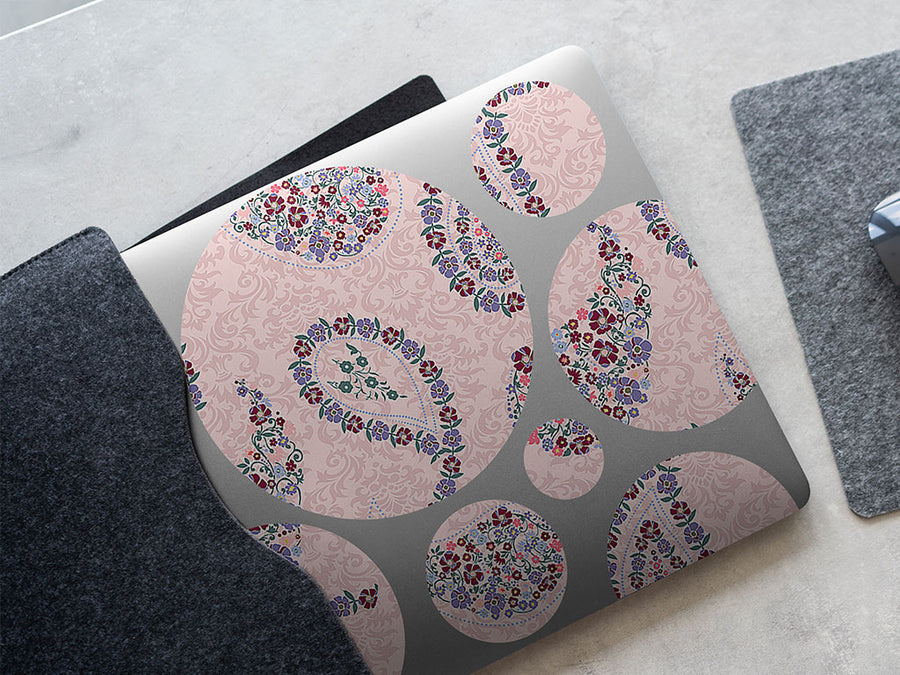 gracious flowers paisley DIY Laptop Stickers