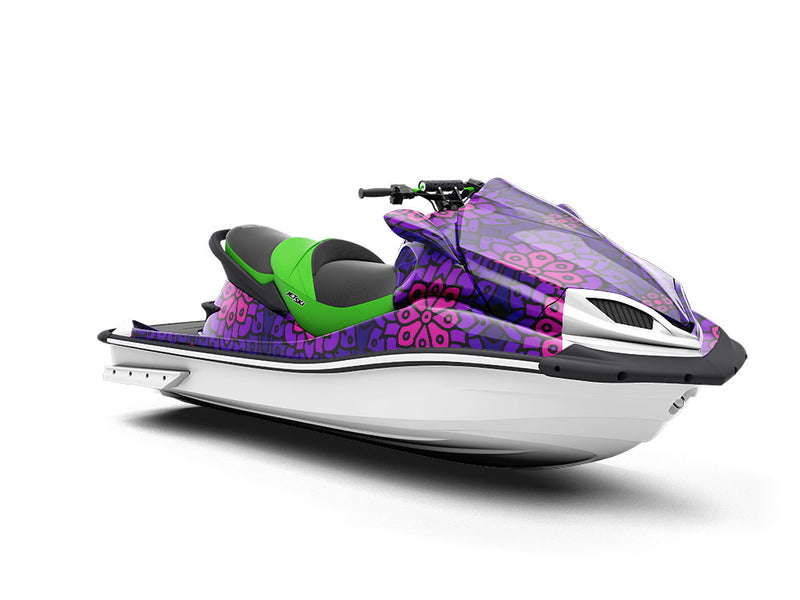 Gradient Lotus Art Deco Jet Ski Vinyl Customized Wrap