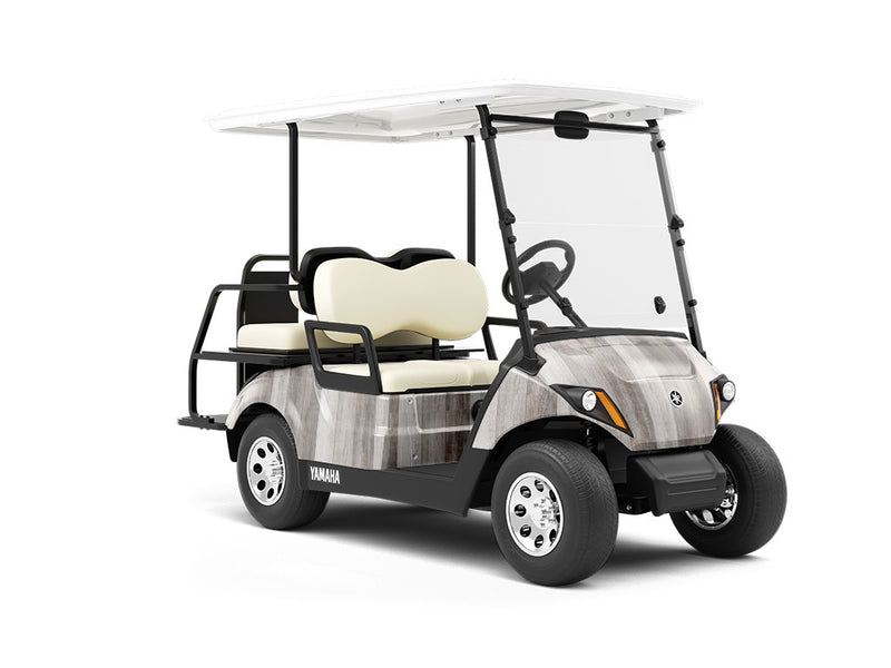Gradient Wood Plank Wrapped Golf Cart