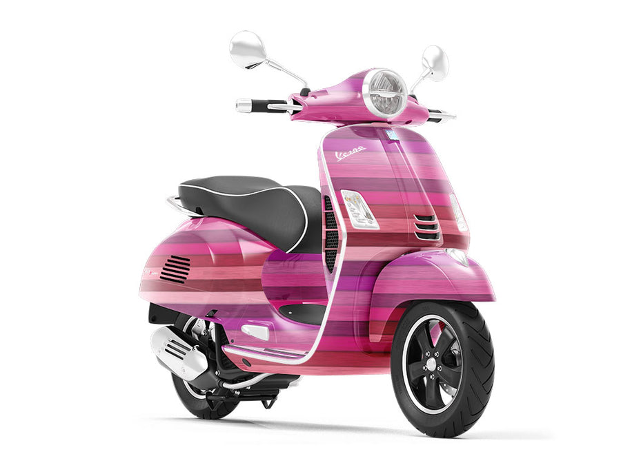 Gradient Wood Plank Vespa Scooter Wrap Film