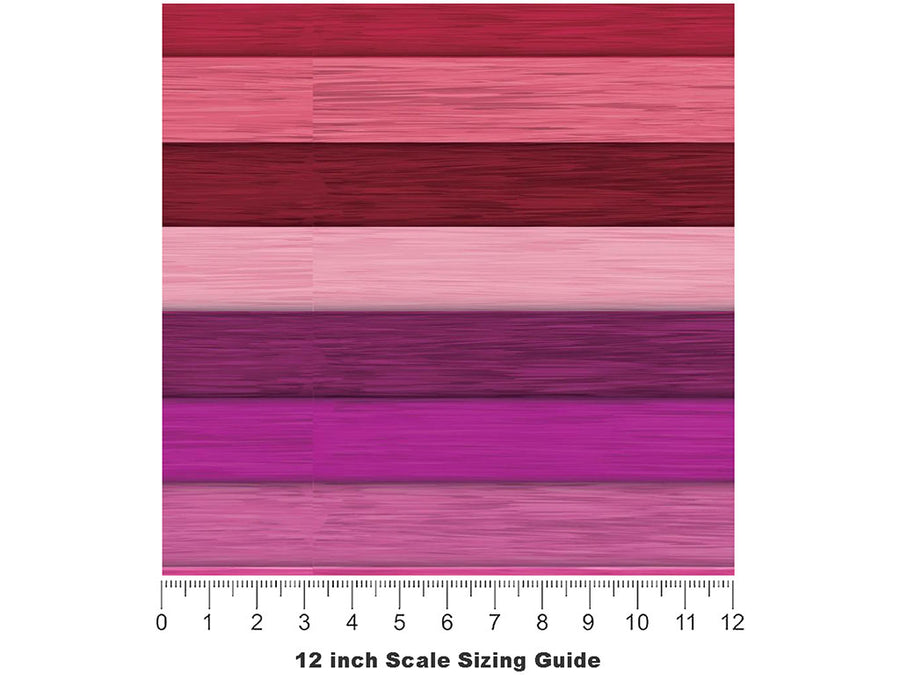 Gradient Wood Plank Vinyl Film Pattern Size 12 inch Scale~Rwraps Gradient Wood Plank Sizing Chart~3