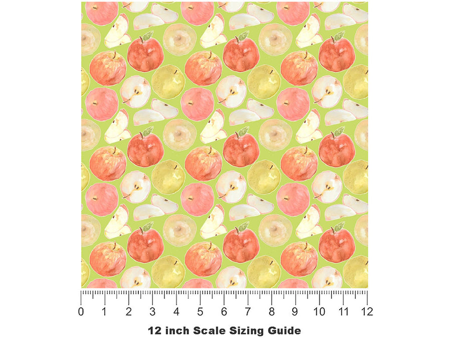 Grand Gala Fruit Vinyl Film Pattern Size 12 inch Scale~Rwraps Grand Gala Fruit Sizing Chart~2