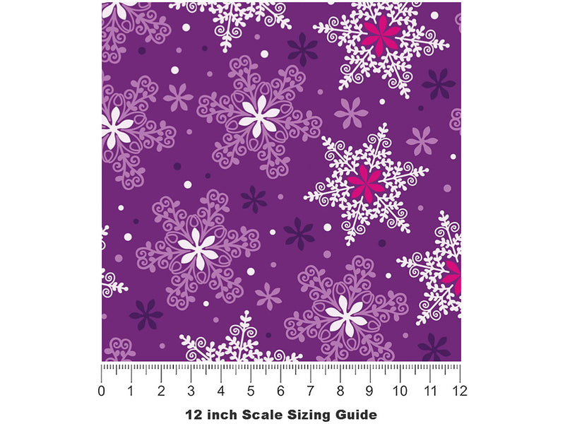 Grape Cone Snow Vinyl Film Pattern Size 12 inch Scale~Rwraps Grape Cone Snow Sizing Chart~2