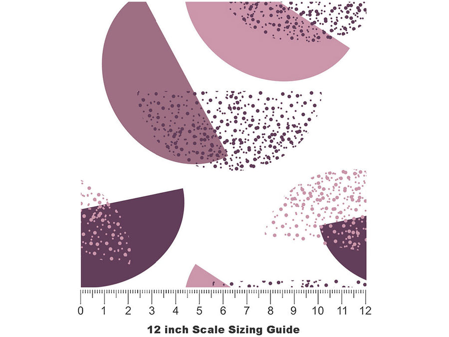 Grape Monkey Abstract Vinyl Film Pattern Size 12 inch Scale~Rwraps Grape Monkey Abstract Sizing Chart~2