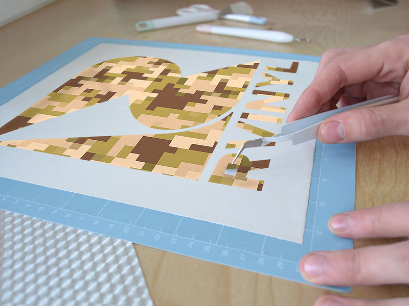 grassland plateau pixel Easy Weed Craft Vinyl