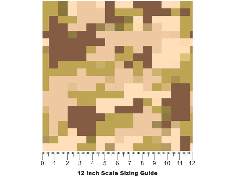 Grassland Plateau Pixel Vinyl Film Pattern Size 12 inch Scale~Rwraps Grassland Plateau Pixel Sizing Chart~2
