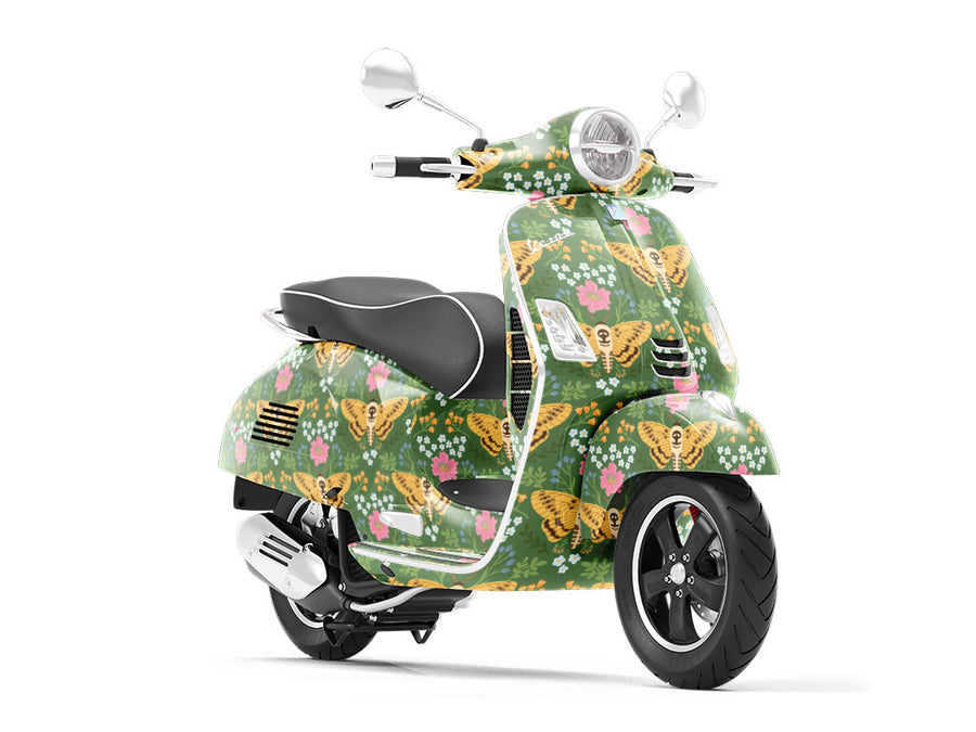 Grassy Death Head Bug Vespa Scooter Wrap Film