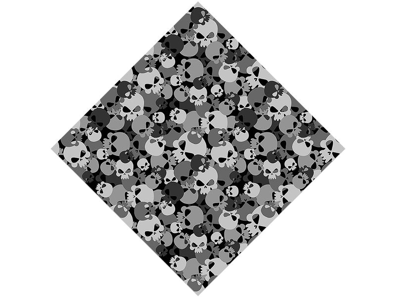 Gray Calvaria Halloween Vinyl Wrap Pattern