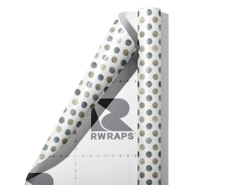 Gray Dust Polka Dot Wrap Film Sheets~Rwraps Series 914 Gray Dust Polka Dot Scrolled Sheet~3