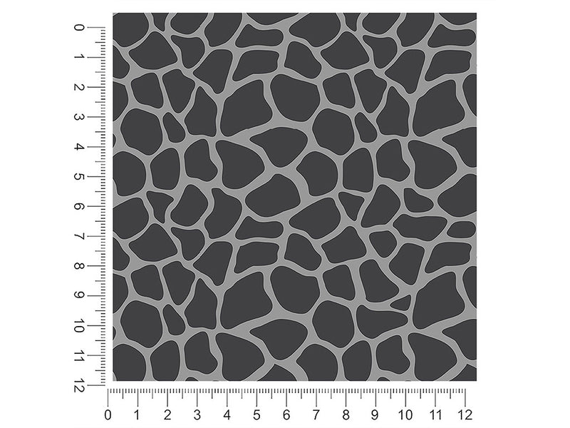 gray giraffe animal print 1ft x 1ft Craft Sheets