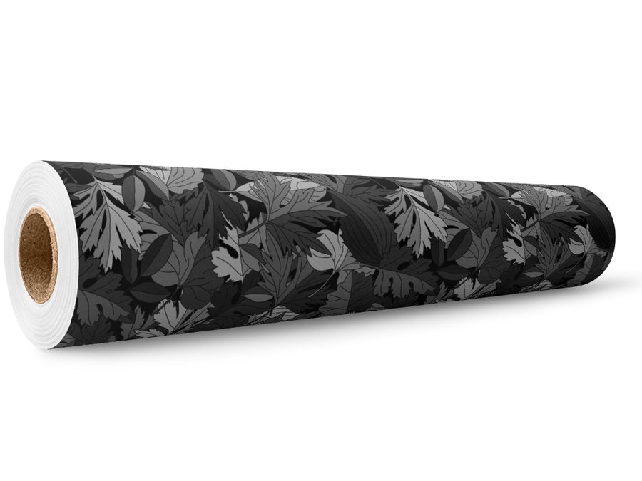 Gray Leaf Floral Wrap Film Wholesale Roll~Rwraps Series 914 Digitally Printed Vinyl Roll~5