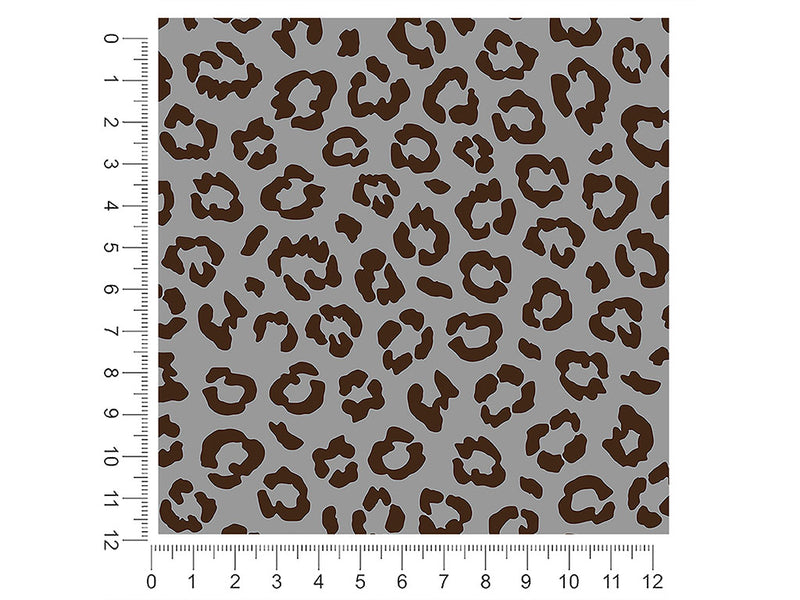 gray leopard animal print 1ft x 1ft Craft Sheets