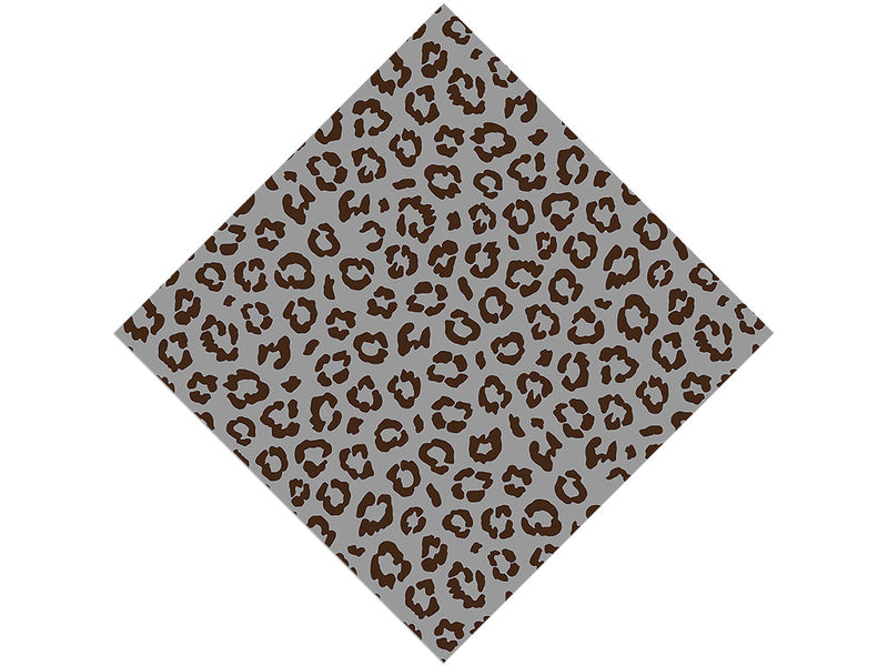 Gray Leopard Vinyl Wrap Pattern