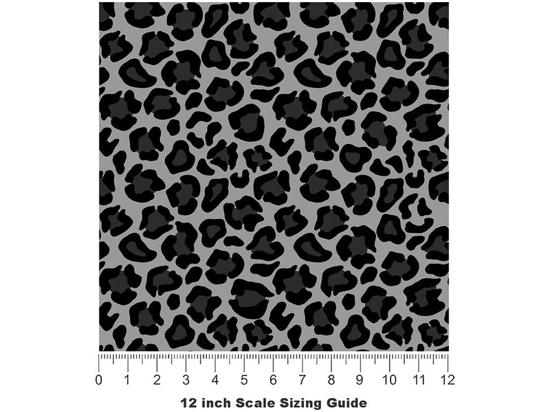 Gray Panther Vinyl Film Pattern Size 12 inch Scale~Rwraps Gray Panther Sizing Chart~3