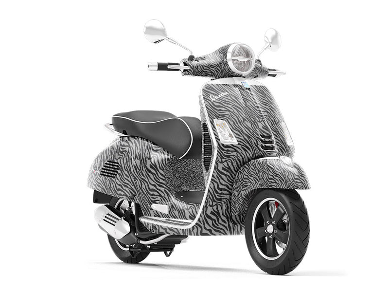 Gray Tiger Vespa Scooter Wrap Film