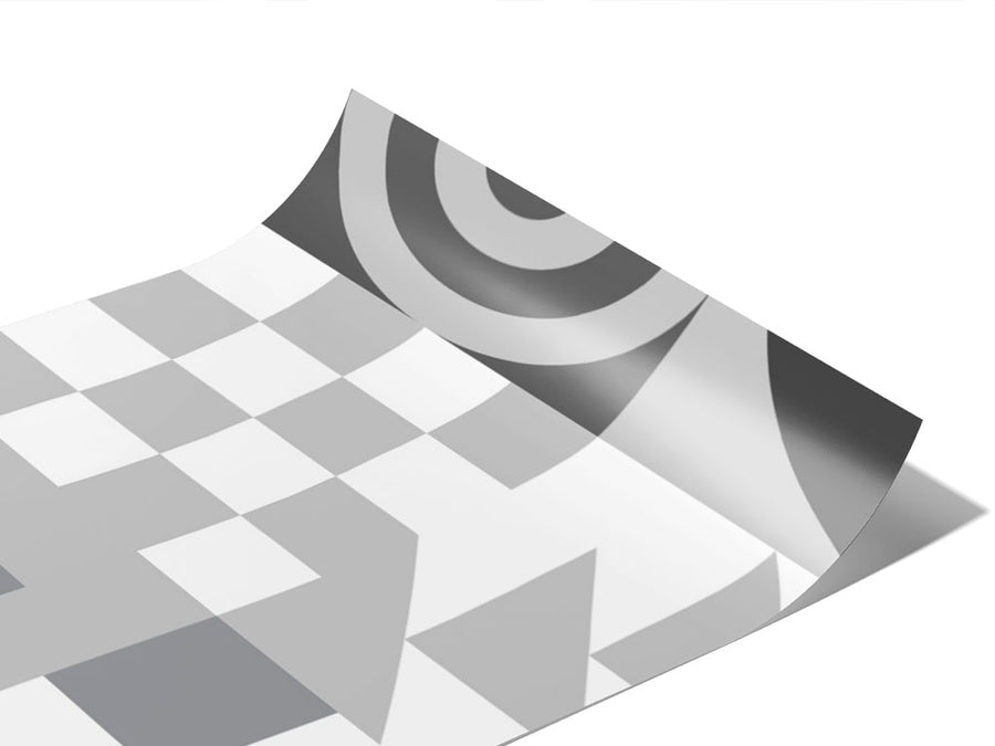 Grayscale Abstraction Mosaic Vinyl Wraps~Rwraps Series 914 Digitally Printed Vinyl Wrap~0