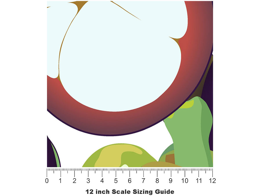 Great Garcinia Fruit Vinyl Film Pattern Size 12 inch Scale~Rwraps Great Garcinia Fruit Sizing Chart~2