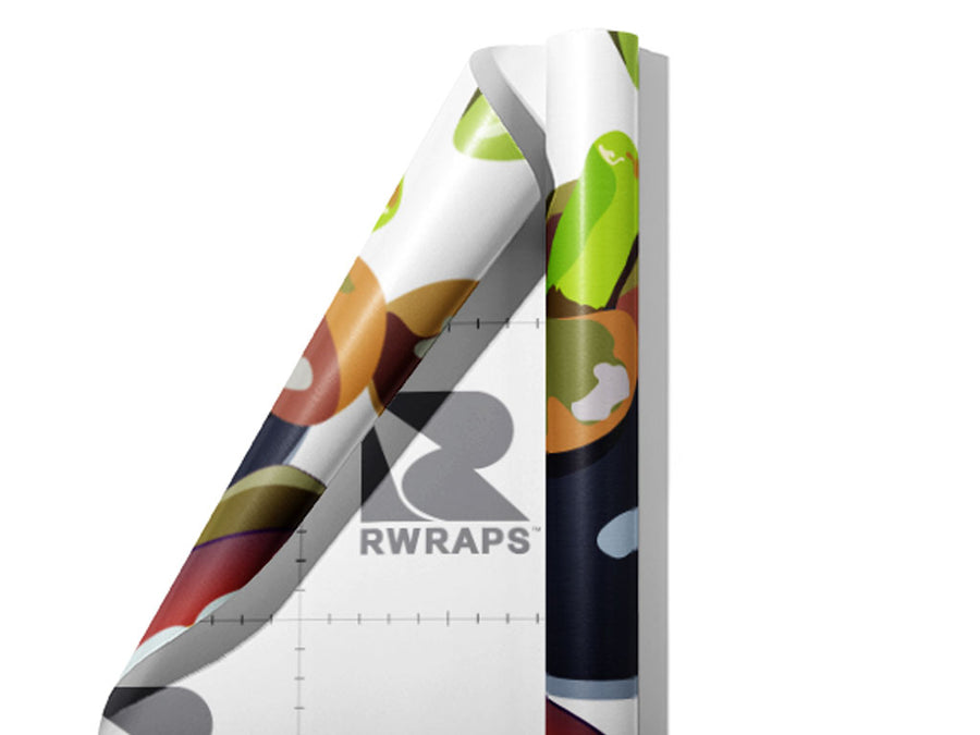 Great Garcinia Fruit Wrap Film Sheets~Rwraps Series 914 Great Garcinia Fruit Scrolled Sheet~3