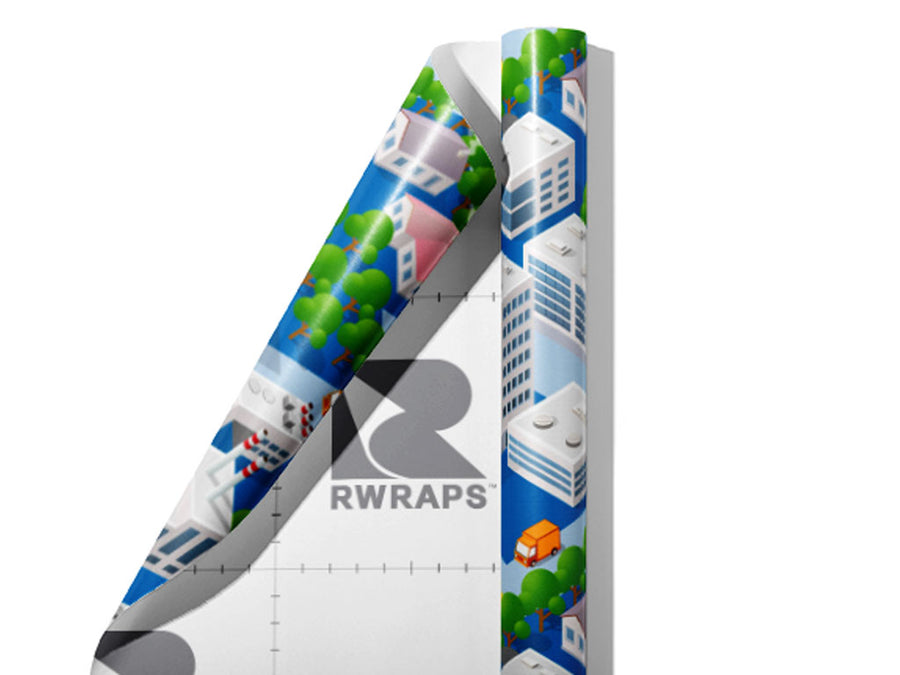 Great Micropolis Cityscape Wrap Film Sheets~Rwraps Series 914 Great Micropolis Cityscape Scrolled Sheet~4