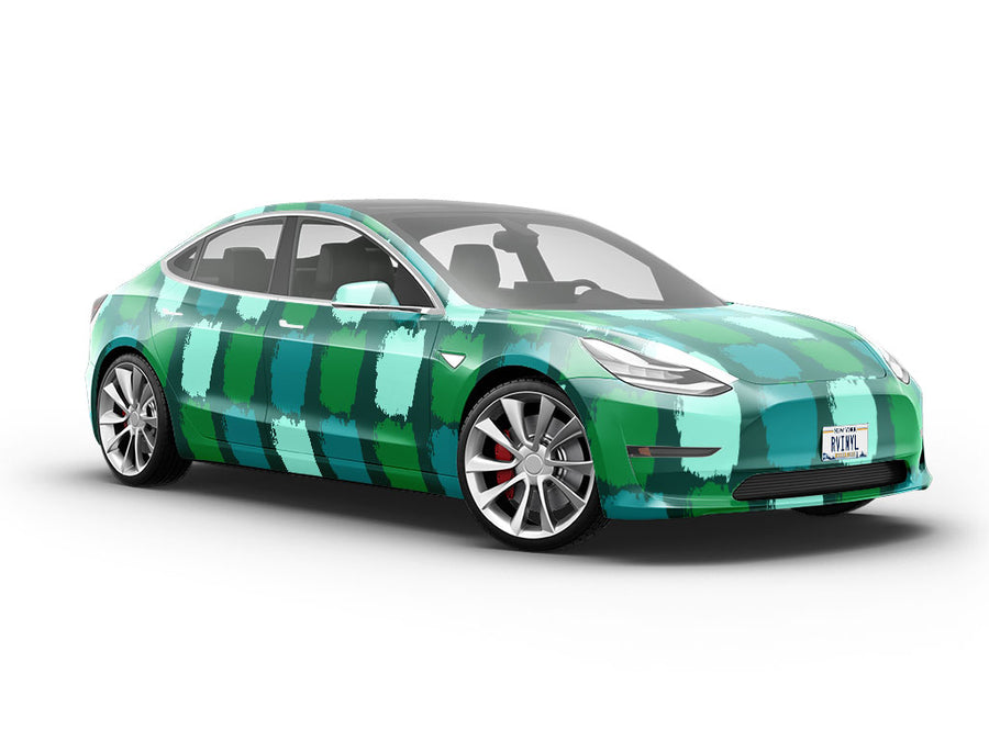 Green Brick Vehicle Vinyl Wrap