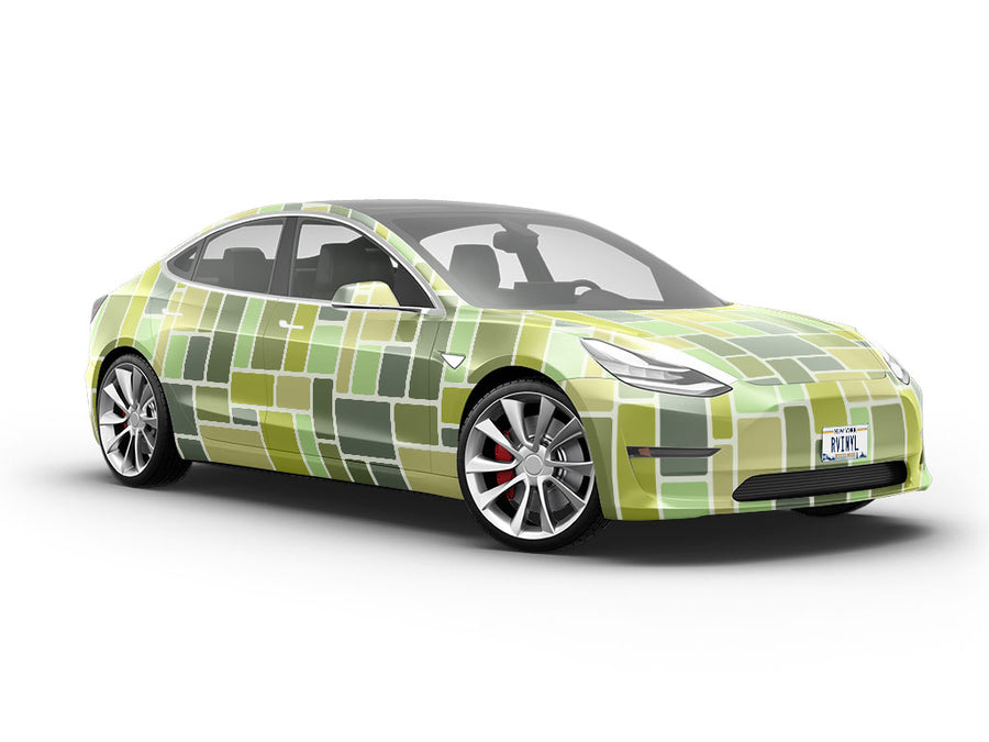 Green Brick Vehicle Vinyl Wrap
