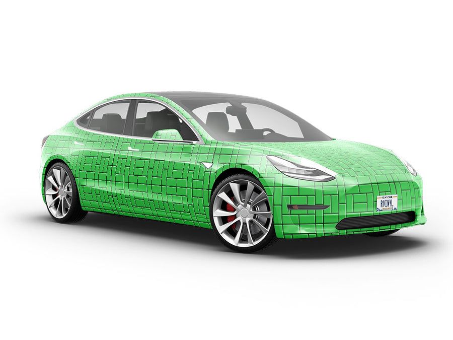 Green Brick Vehicle Vinyl Wrap
