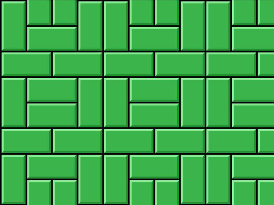 Green Brick Vinyl Wrap Pattern~Rwraps Series 914 Digitally Printed Vinyl Wrap~0