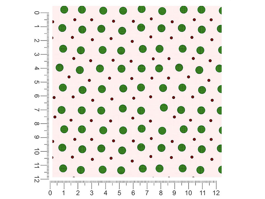 green baubles polka dot 1ft x 1ft Craft Sheets